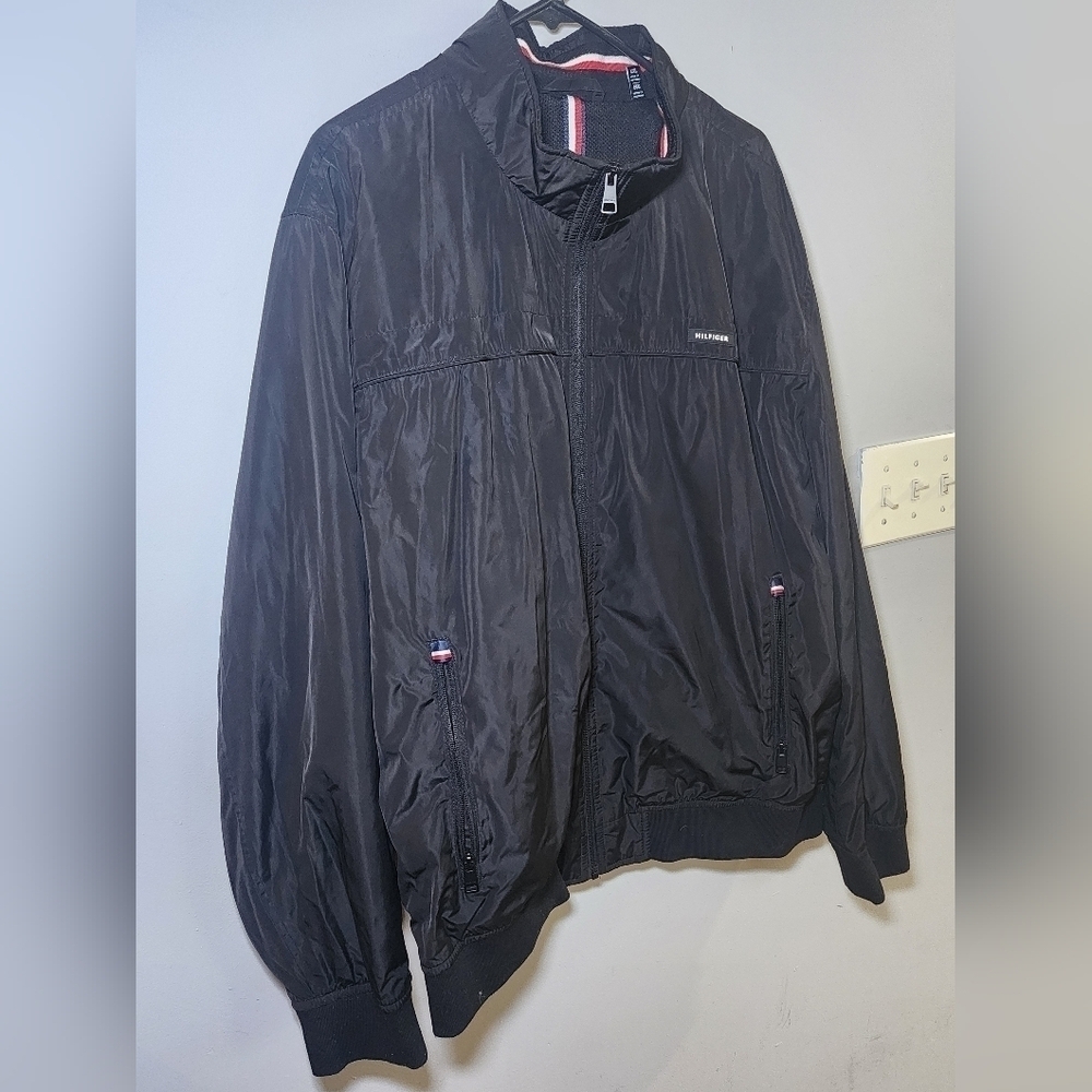 Tommy Hilfiger bomber jacket water resistant, wind resistant size XXL, black - Picture 6 of 8